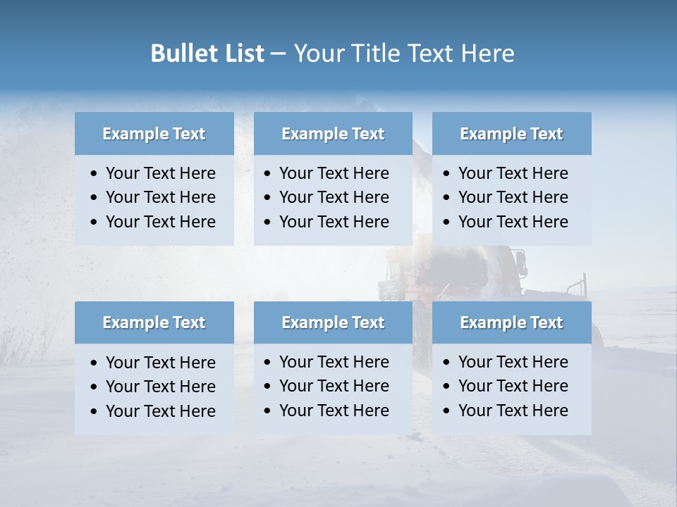 Weather Cold Transportation PowerPoint Template