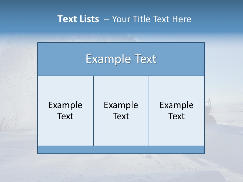 Weather Cold Transportation PowerPoint Template