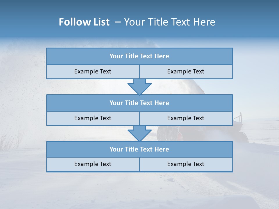 Weather Cold Transportation PowerPoint Template