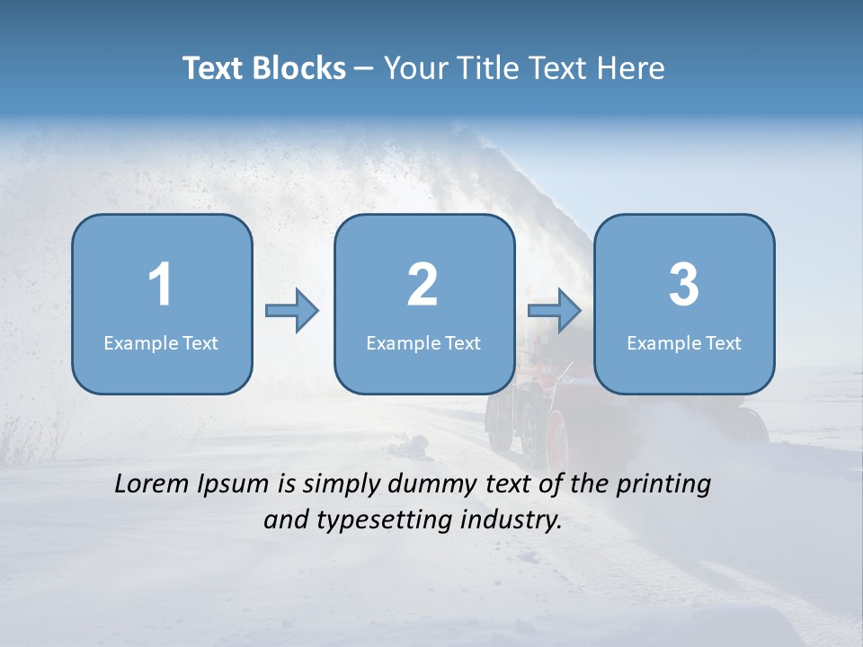 Weather Cold Transportation PowerPoint Template