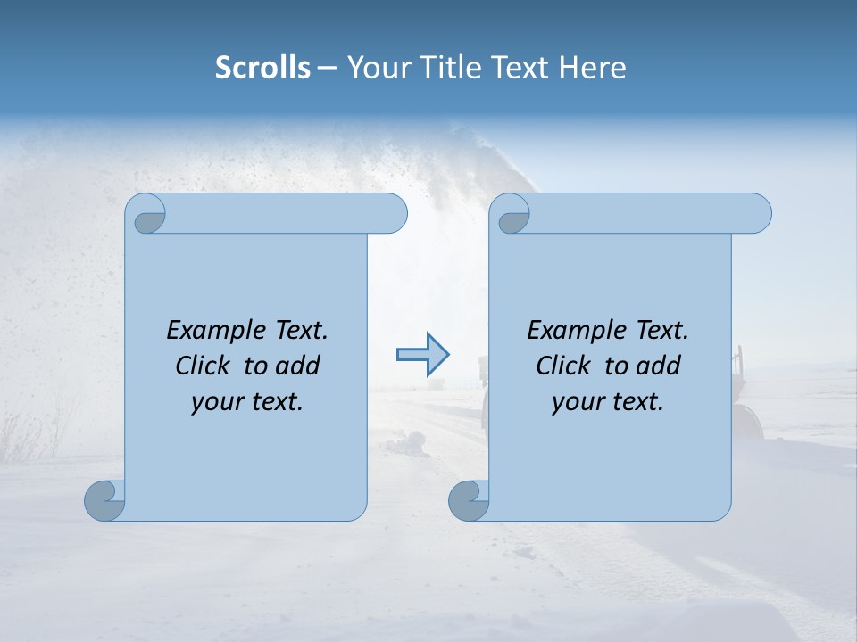 Weather Cold Transportation PowerPoint Template