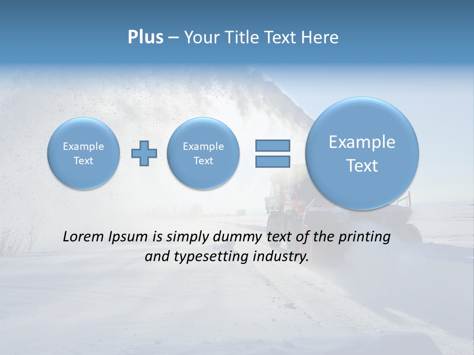 Weather Cold Transportation PowerPoint Template
