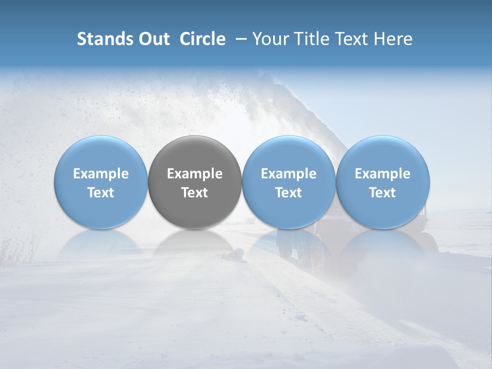 Weather Cold Transportation PowerPoint Template