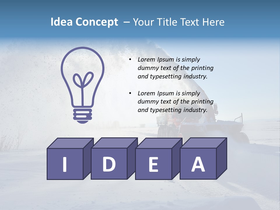 Weather Cold Transportation PowerPoint Template