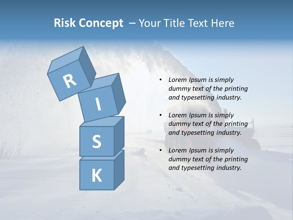 Weather Cold Transportation PowerPoint Template
