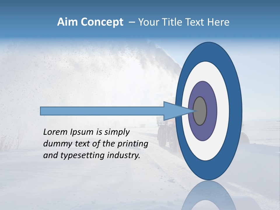 Weather Cold Transportation PowerPoint Template