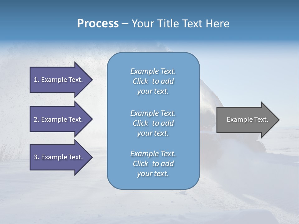Weather Cold Transportation PowerPoint Template