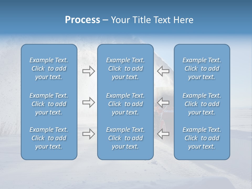 Weather Cold Transportation PowerPoint Template