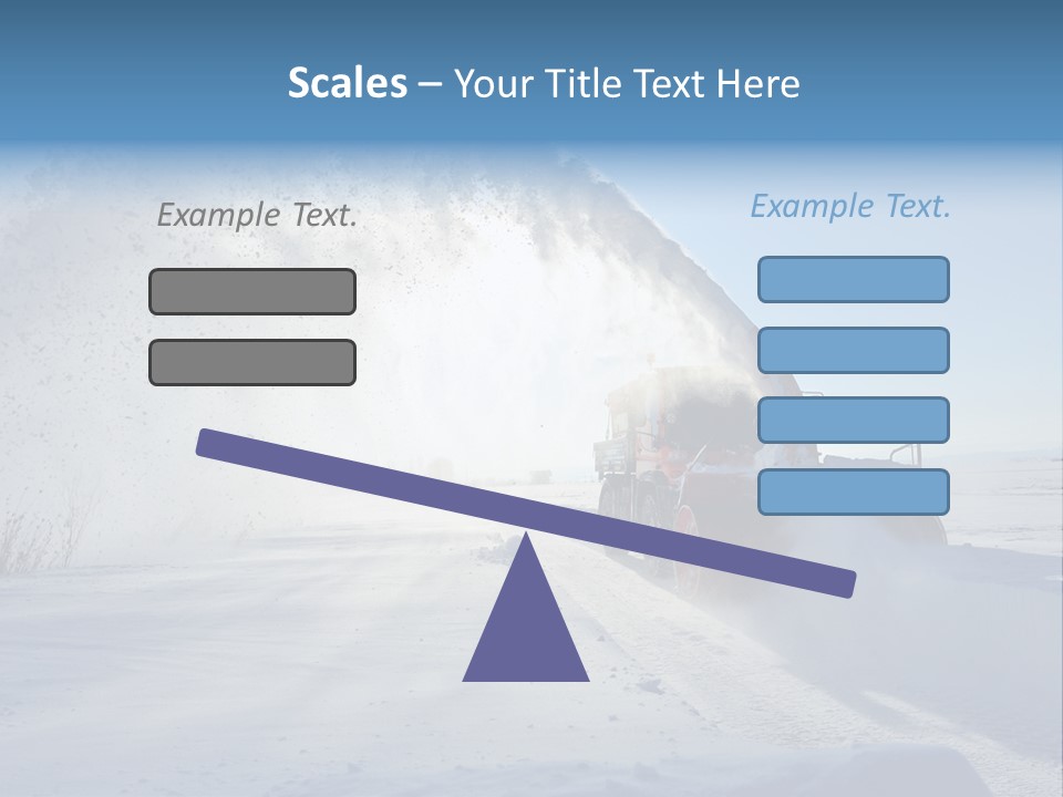 Weather Cold Transportation PowerPoint Template