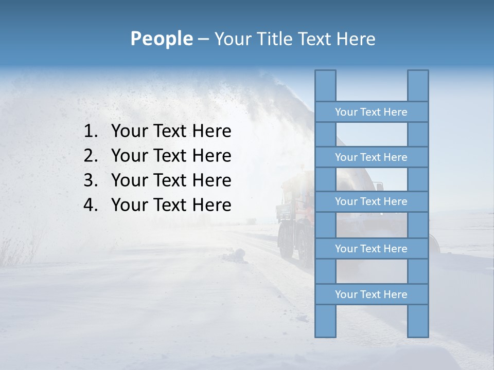 Weather Cold Transportation PowerPoint Template