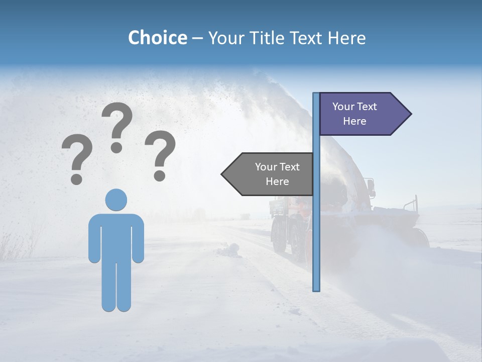 Weather Cold Transportation PowerPoint Template