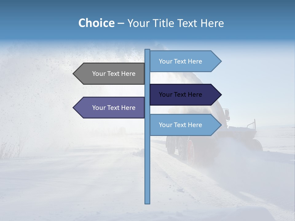 Weather Cold Transportation PowerPoint Template