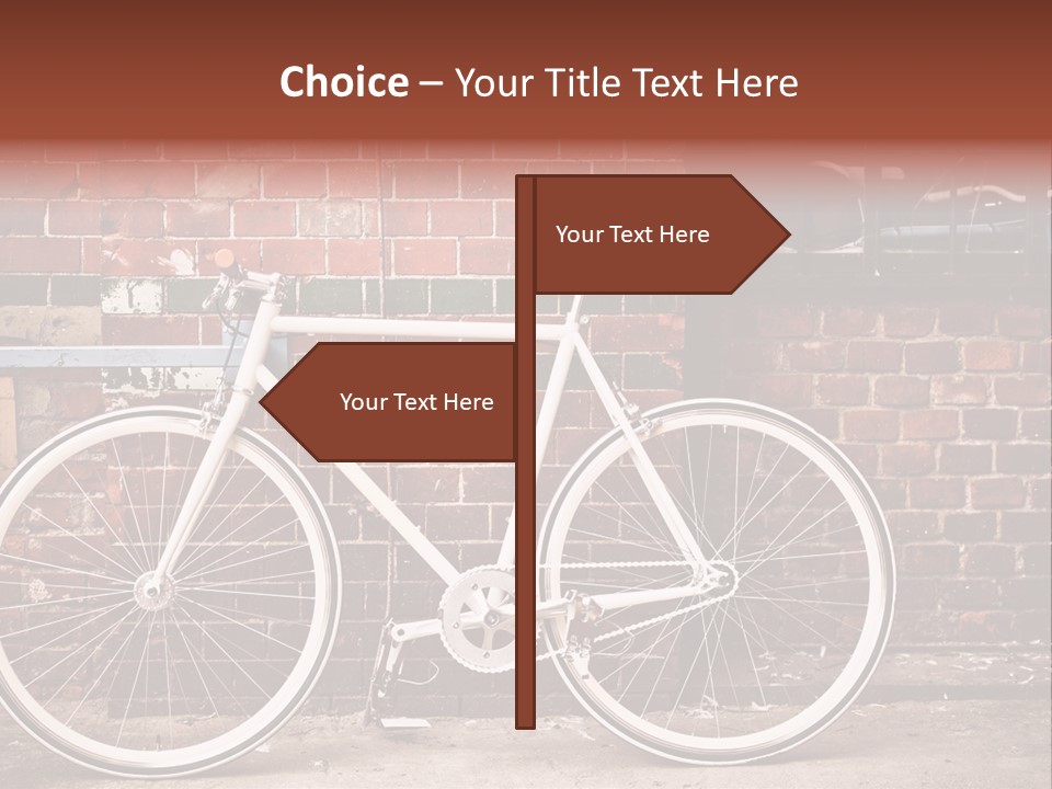 Nobody White Building PowerPoint Template