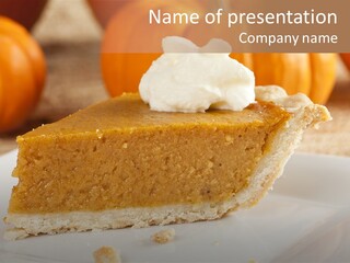 Pastry Nutrition Food PowerPoint Template