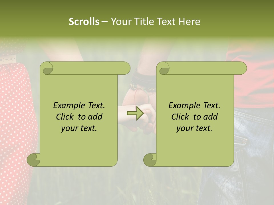 People Affectionate Valentine PowerPoint Template
