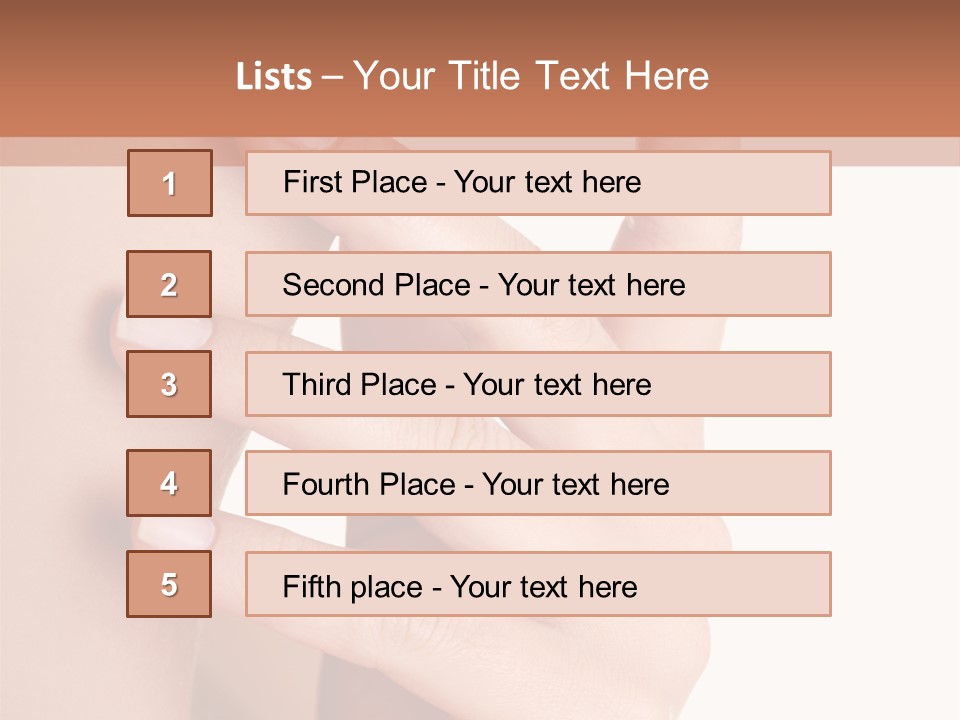 Health Skincare Shoulders PowerPoint Template