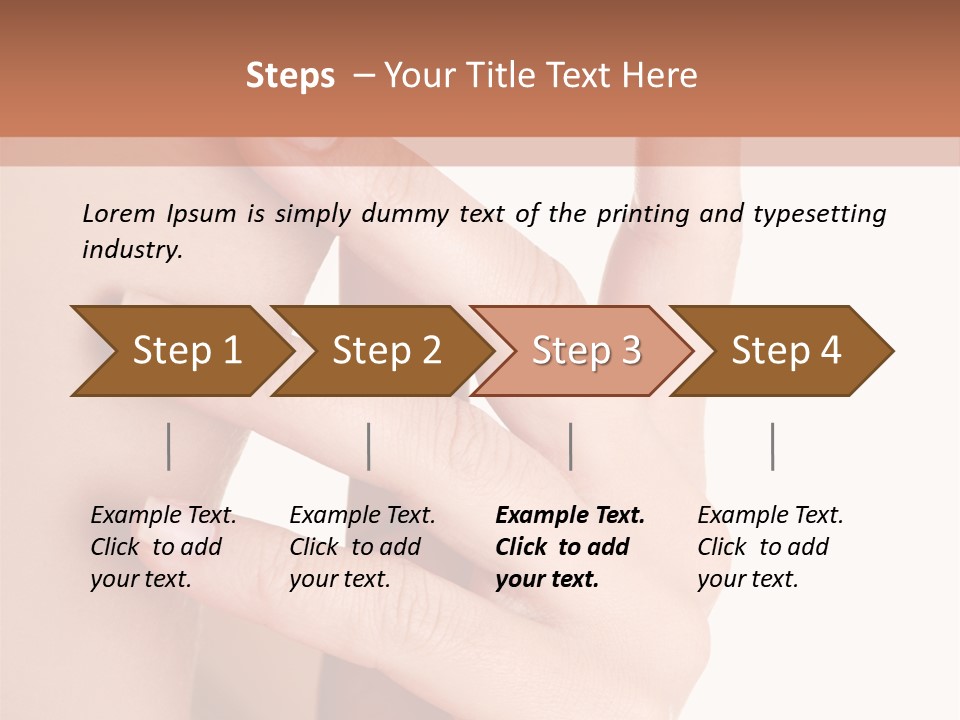 Health Skincare Shoulders PowerPoint Template