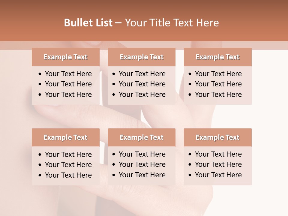 Health Skincare Shoulders PowerPoint Template