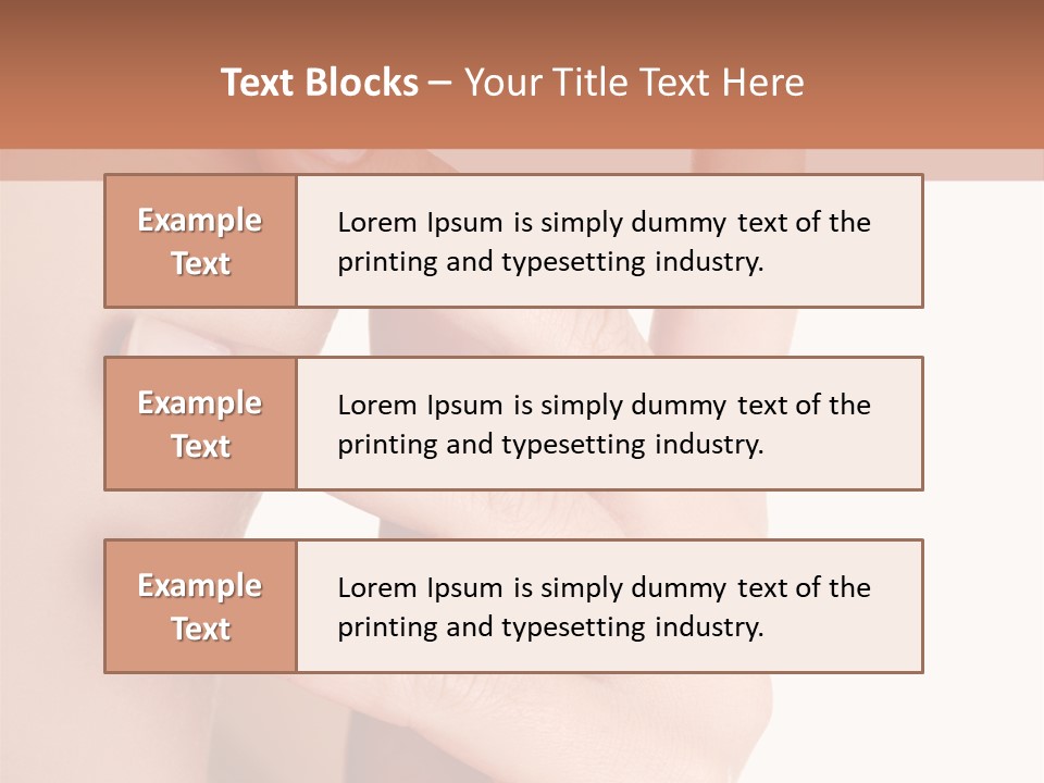 Health Skincare Shoulders PowerPoint Template