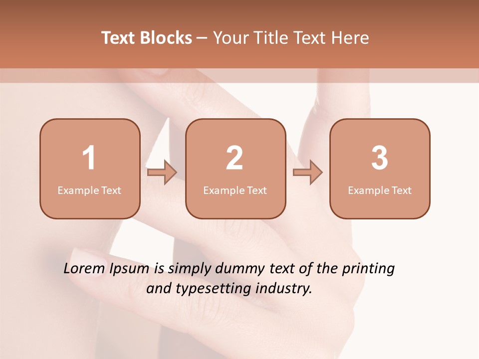 Health Skincare Shoulders PowerPoint Template