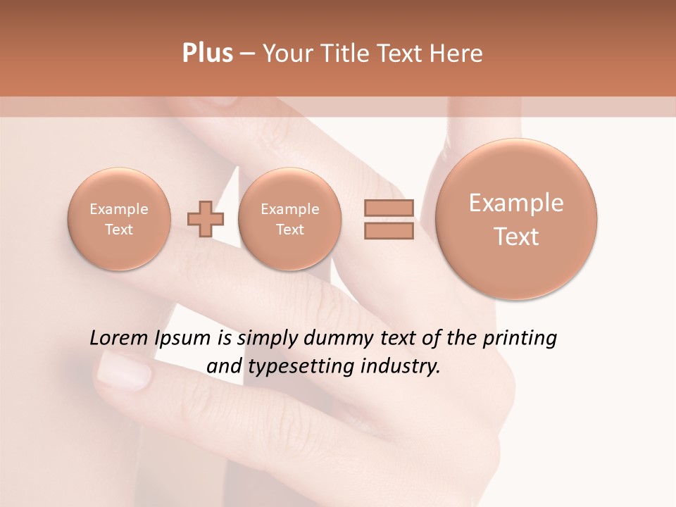 Health Skincare Shoulders PowerPoint Template