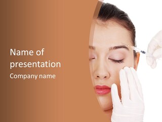 Doctor Glove Eyes PowerPoint Template