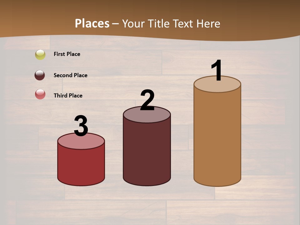 A Wooden Floor With A Brown Background PowerPoint Template