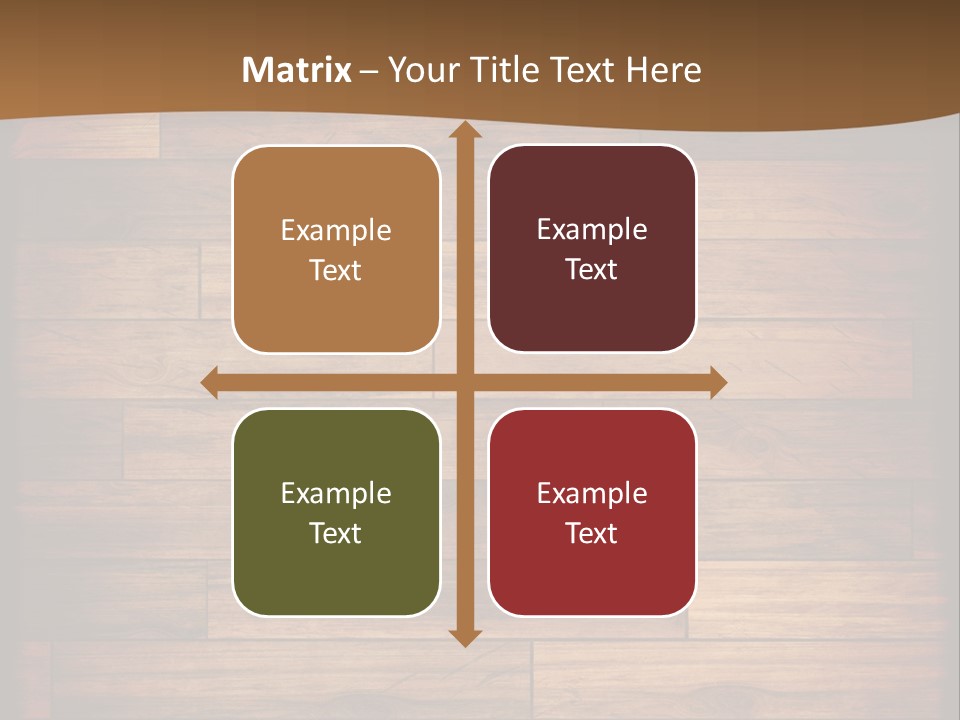 A Wooden Floor With A Brown Background PowerPoint Template