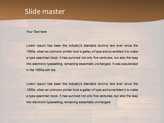 A Wooden Floor With A Brown Background PowerPoint Template