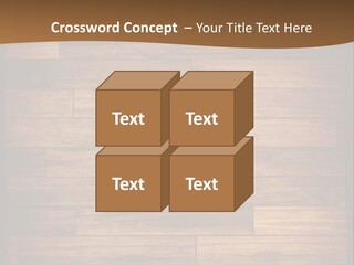 A Wooden Floor With A Brown Background PowerPoint Template