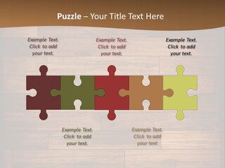 A Wooden Floor With A Brown Background PowerPoint Template