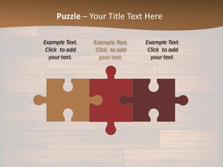 A Wooden Floor With A Brown Background PowerPoint Template