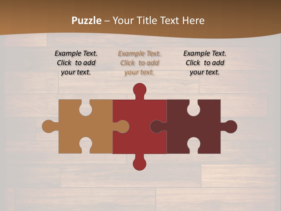 A Wooden Floor With A Brown Background PowerPoint Template