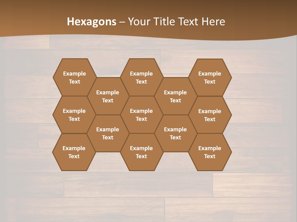 A Wooden Floor With A Brown Background PowerPoint Template