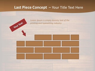 A Wooden Floor With A Brown Background PowerPoint Template