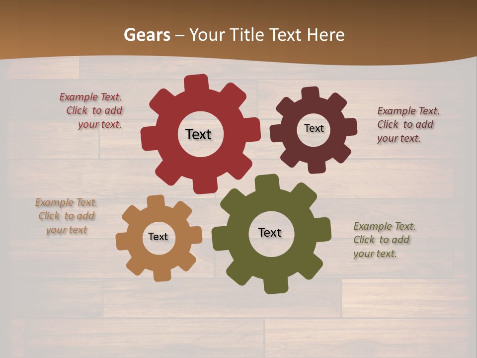 A Wooden Floor With A Brown Background PowerPoint Template