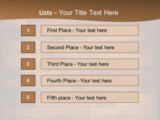 A Wooden Floor With A Brown Background PowerPoint Template