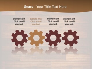 A Wooden Floor With A Brown Background PowerPoint Template