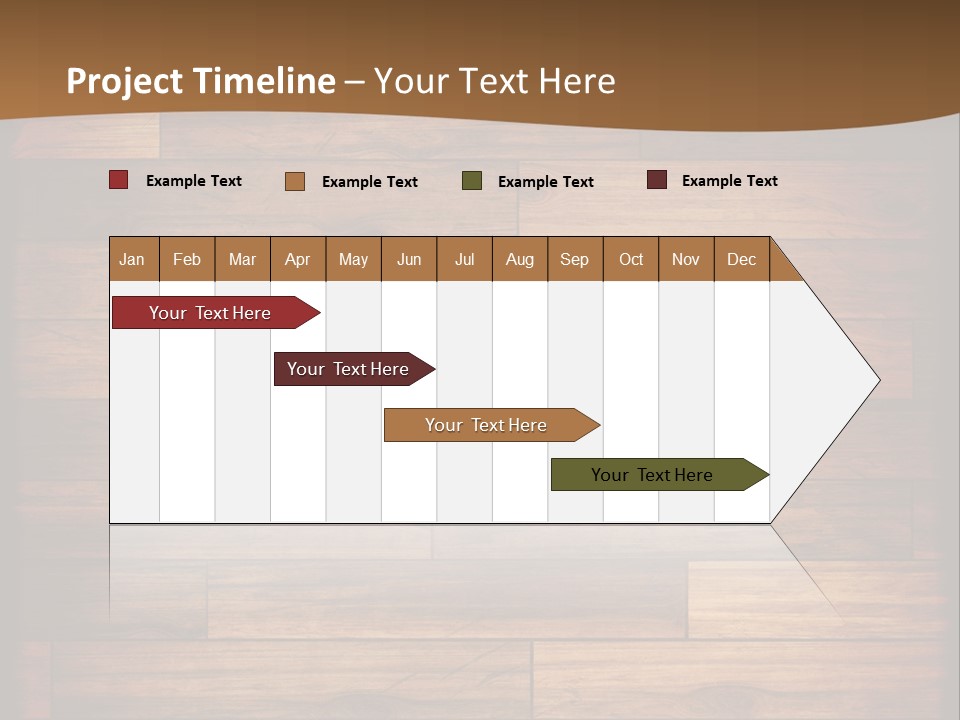 A Wooden Floor With A Brown Background PowerPoint Template