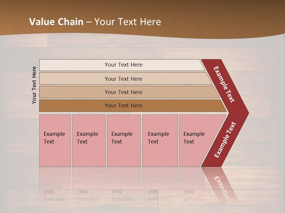 A Wooden Floor With A Brown Background PowerPoint Template