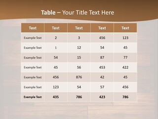 A Wooden Floor With A Brown Background PowerPoint Template