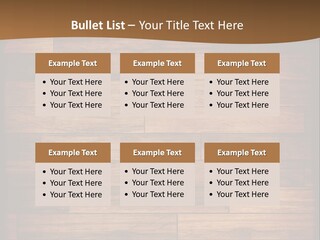 A Wooden Floor With A Brown Background PowerPoint Template