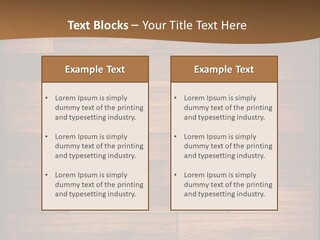 A Wooden Floor With A Brown Background PowerPoint Template