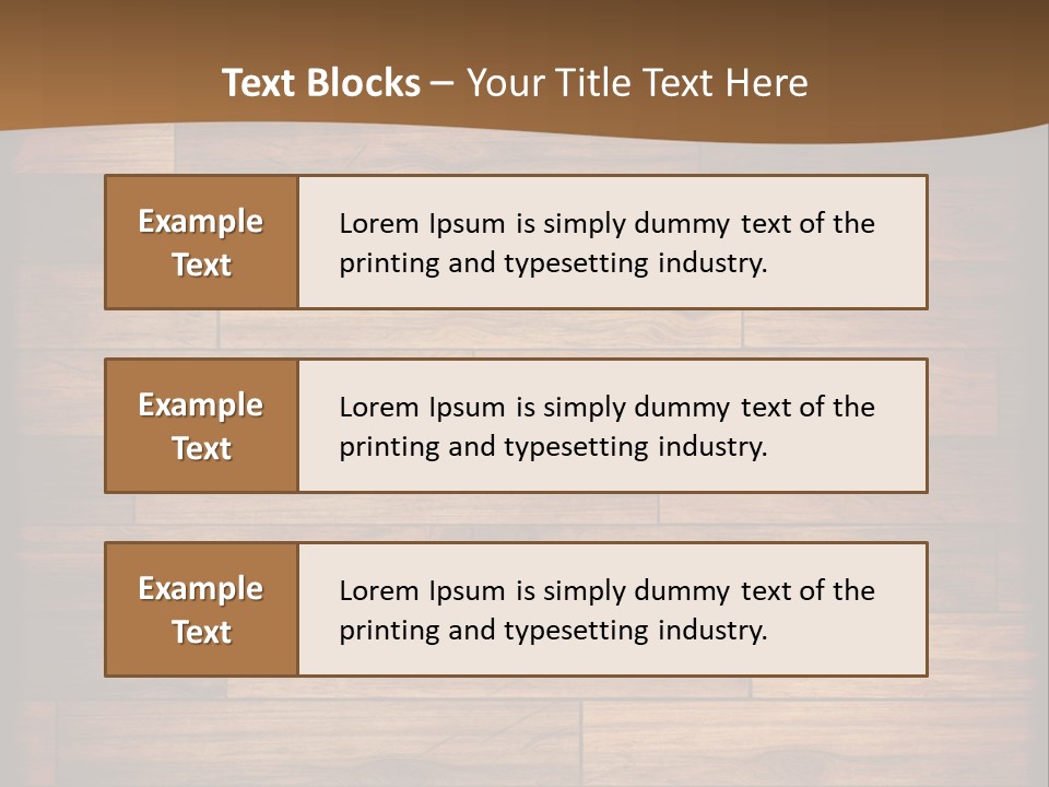 A Wooden Floor With A Brown Background PowerPoint Template