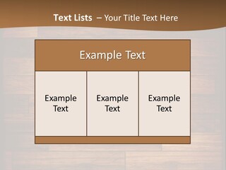 A Wooden Floor With A Brown Background PowerPoint Template