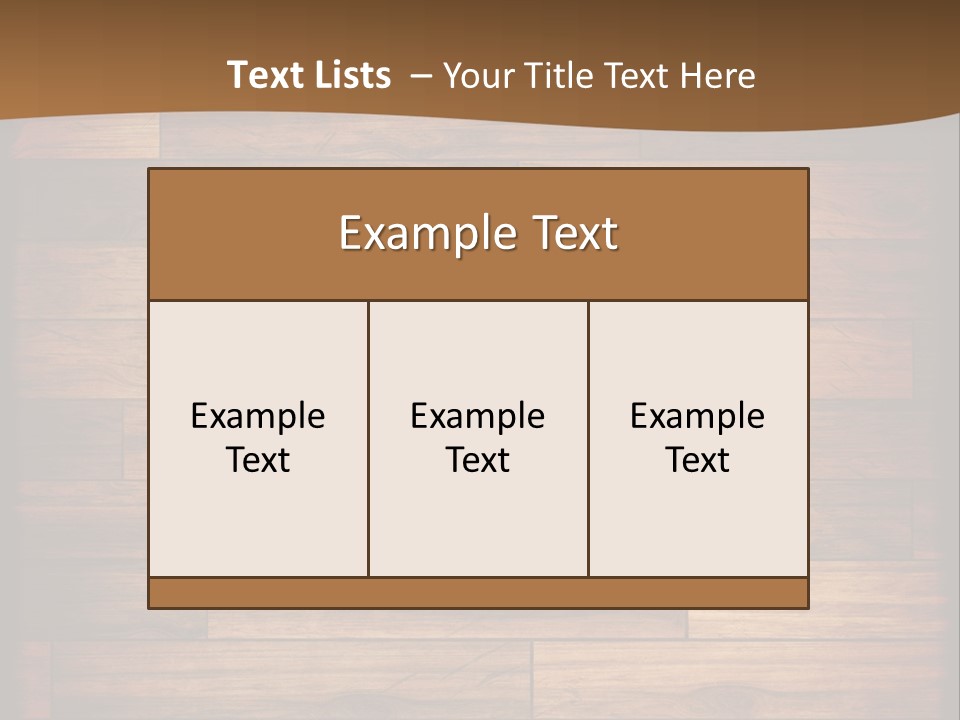 A Wooden Floor With A Brown Background PowerPoint Template