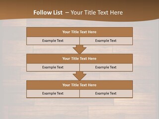 A Wooden Floor With A Brown Background PowerPoint Template