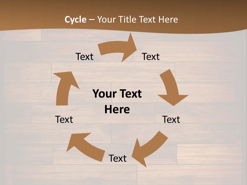 A Wooden Floor With A Brown Background PowerPoint Template