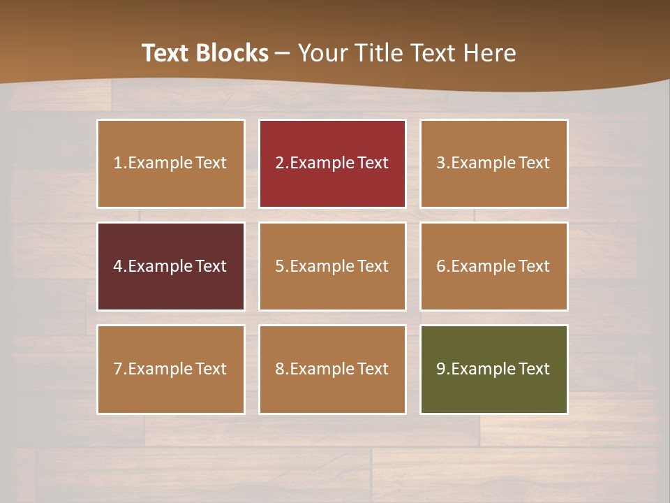 A Wooden Floor With A Brown Background PowerPoint Template