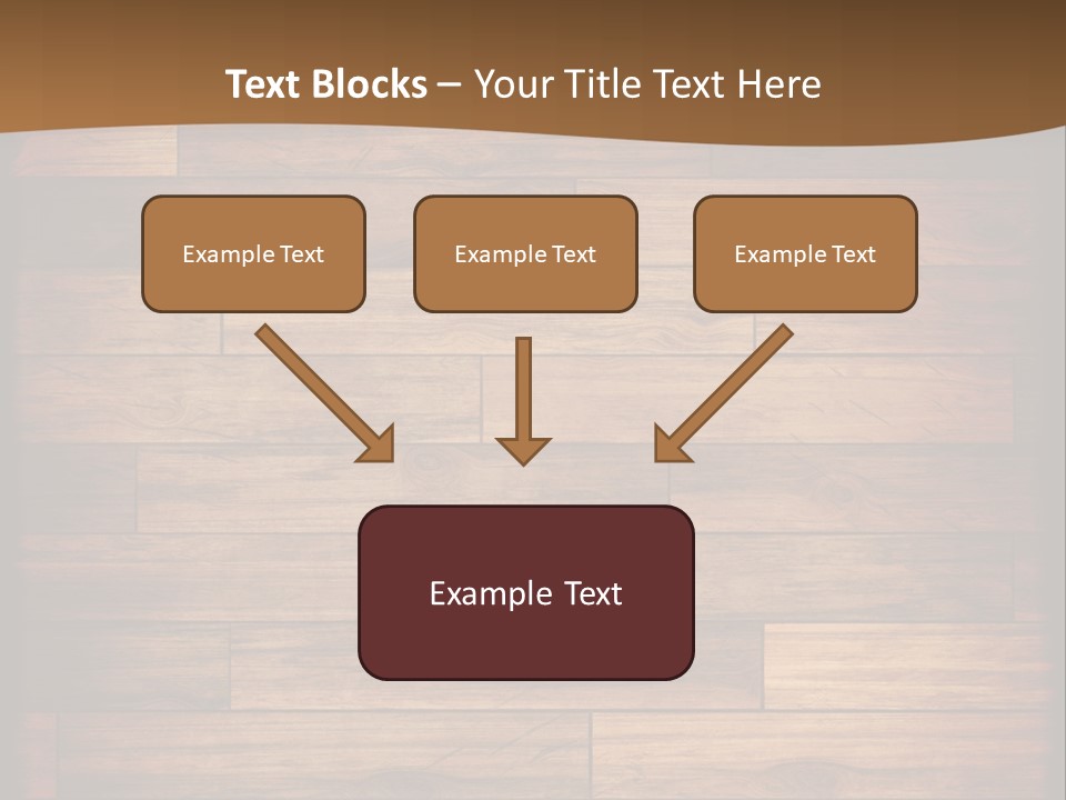 A Wooden Floor With A Brown Background PowerPoint Template